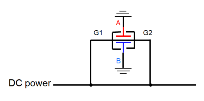 EMI Circuit Schematic of Power and Return