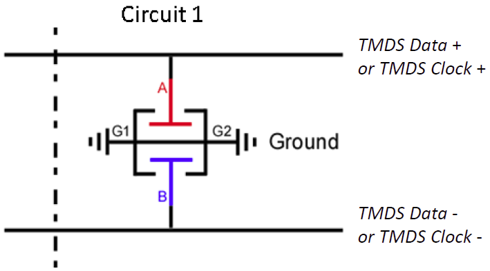 Signal Cable I/O of Circuit 1